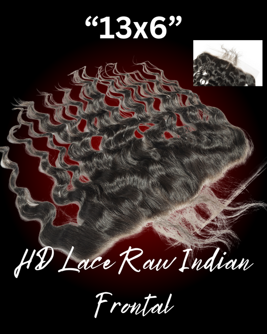 HD Lace Raw Indian Frontal 13x6"