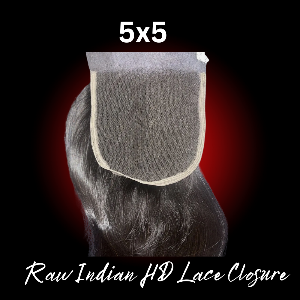 HD Lace Raw Indian Closure 5x5"