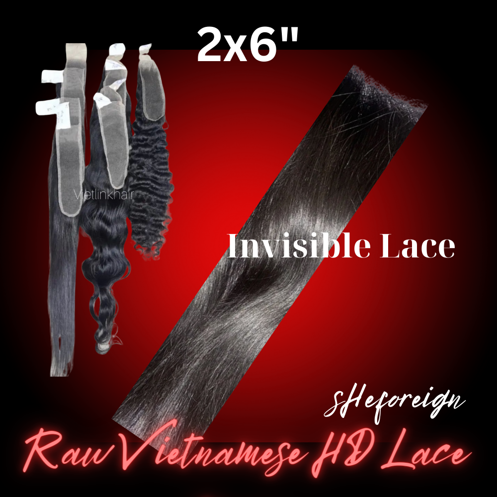 HD Lace Raw Vietnamese Closures 2X6"